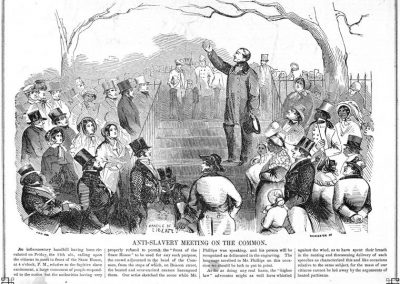 Anti-Slavery Meeting on the Boston Common