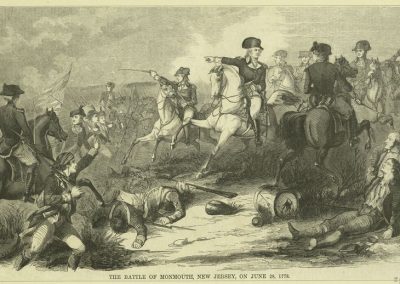 The Battle of Monmouth, New Jersey, on June 28, 1778