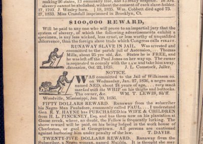 $100,000 Reward: Slavery Advertisement