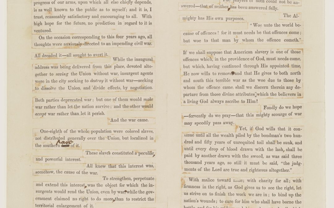 Abraham Lincoln’s Second Inaugural Address: A Call for Healing and Unity