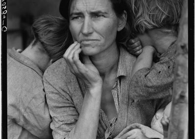 Destitute pea pickers in California. Mother of seven children. Age thirty-two. Nipomo, California