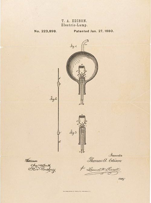 Thomas Edison’s Patent Application for the Light Bulb