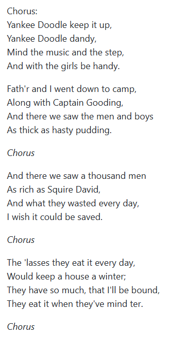 Yankee Doodle Song