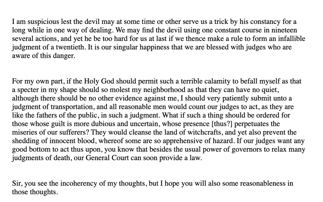 Letter to John Foster