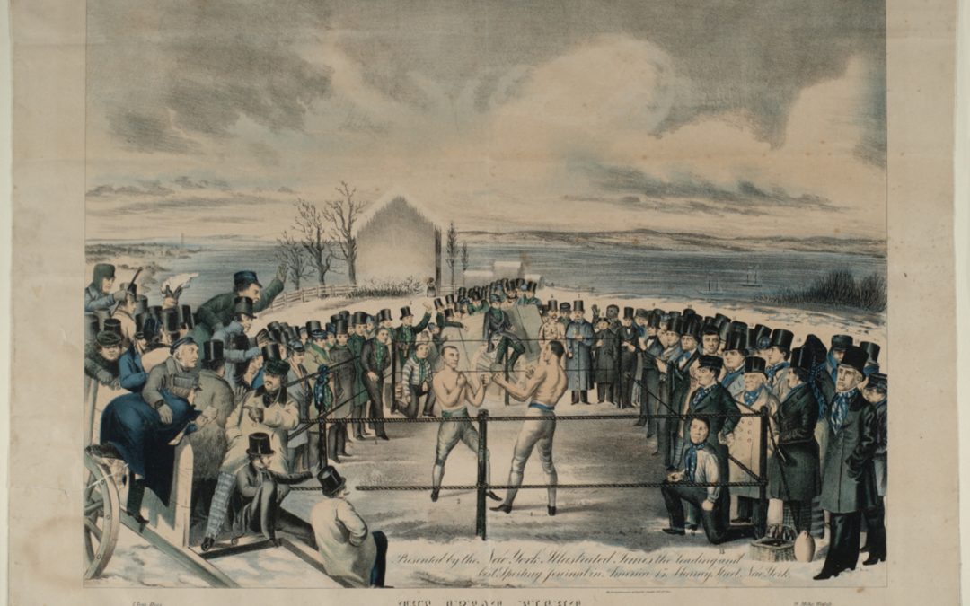 Painting of Sullivan fight