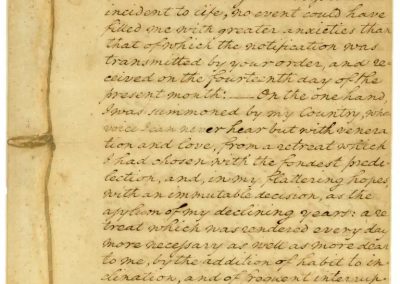 Washington’s First Inaugural Address