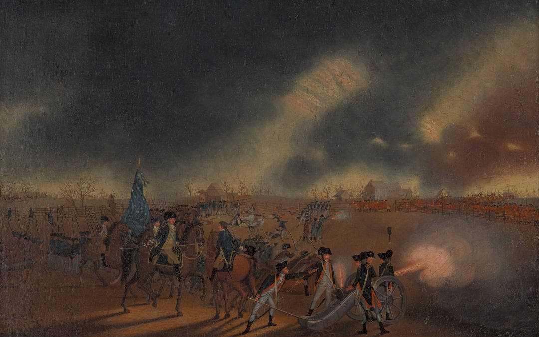“The Battle of Princeton” by James Peale, ca. 1782