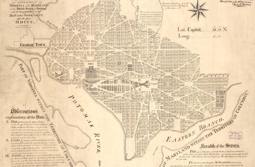 Plan of the City of Washington in the Territory of Columbia