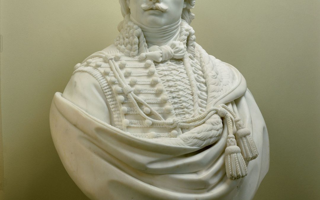 “Casimir Pulaski,” Marble Sculpture 