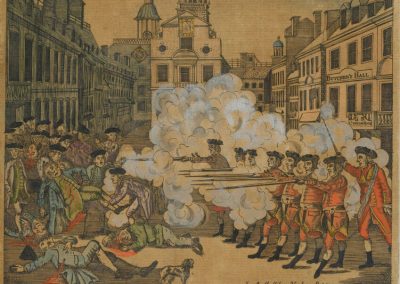 “The Bloody Massacre” engraved by Paul Revere