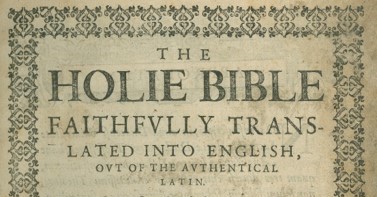 Douai-Rheims Bible – Revolutionary Catholic Text in Context