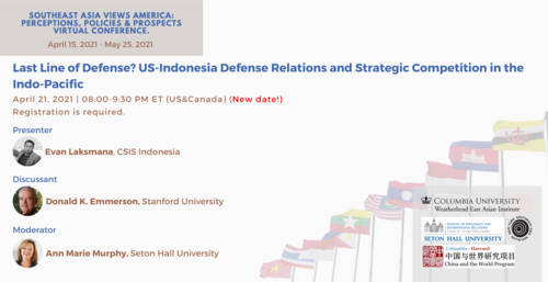 Last Line of Defense? US-Indonesia Defense Relations and Strategic Competition in the Indo-Pacific