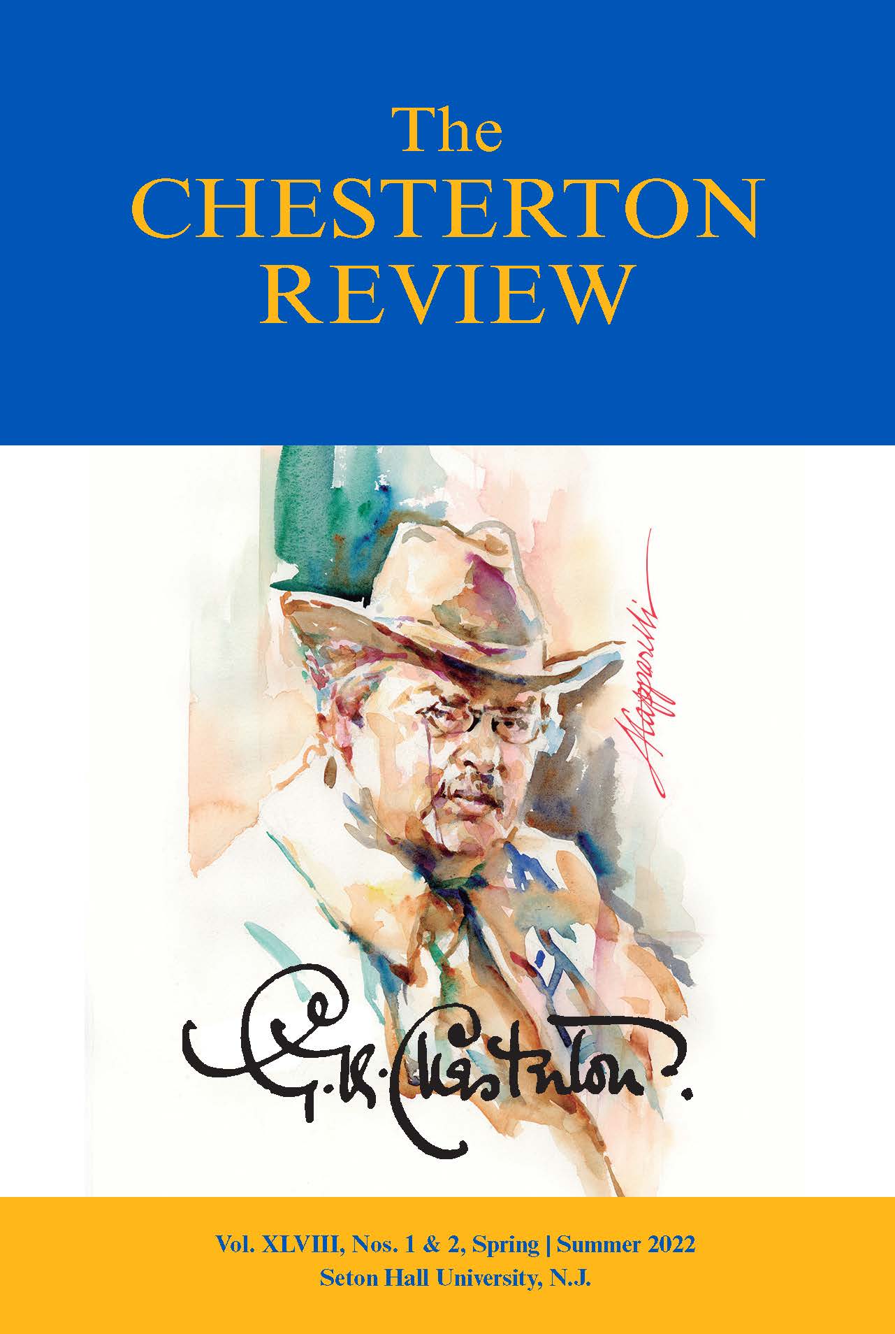 New Issue of “The Chesterton Review” New Issue of “The Chesterton Review”