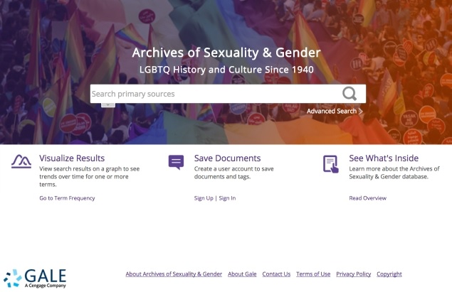 Archives of Sexuality & Gender screenshot