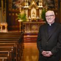 Monsignor Reilly in Seton Hall chapel