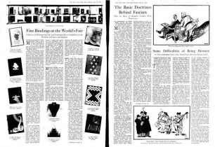 Image "A" This New York Times article shows the pending threat of war against art, culture, and the theme of the 1939 World's Fair