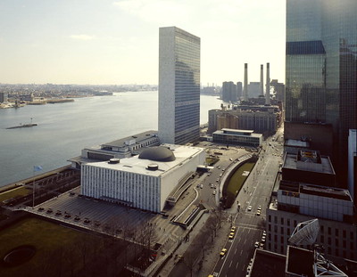 United Nations Headquarters, located in New York, was completed in 1952