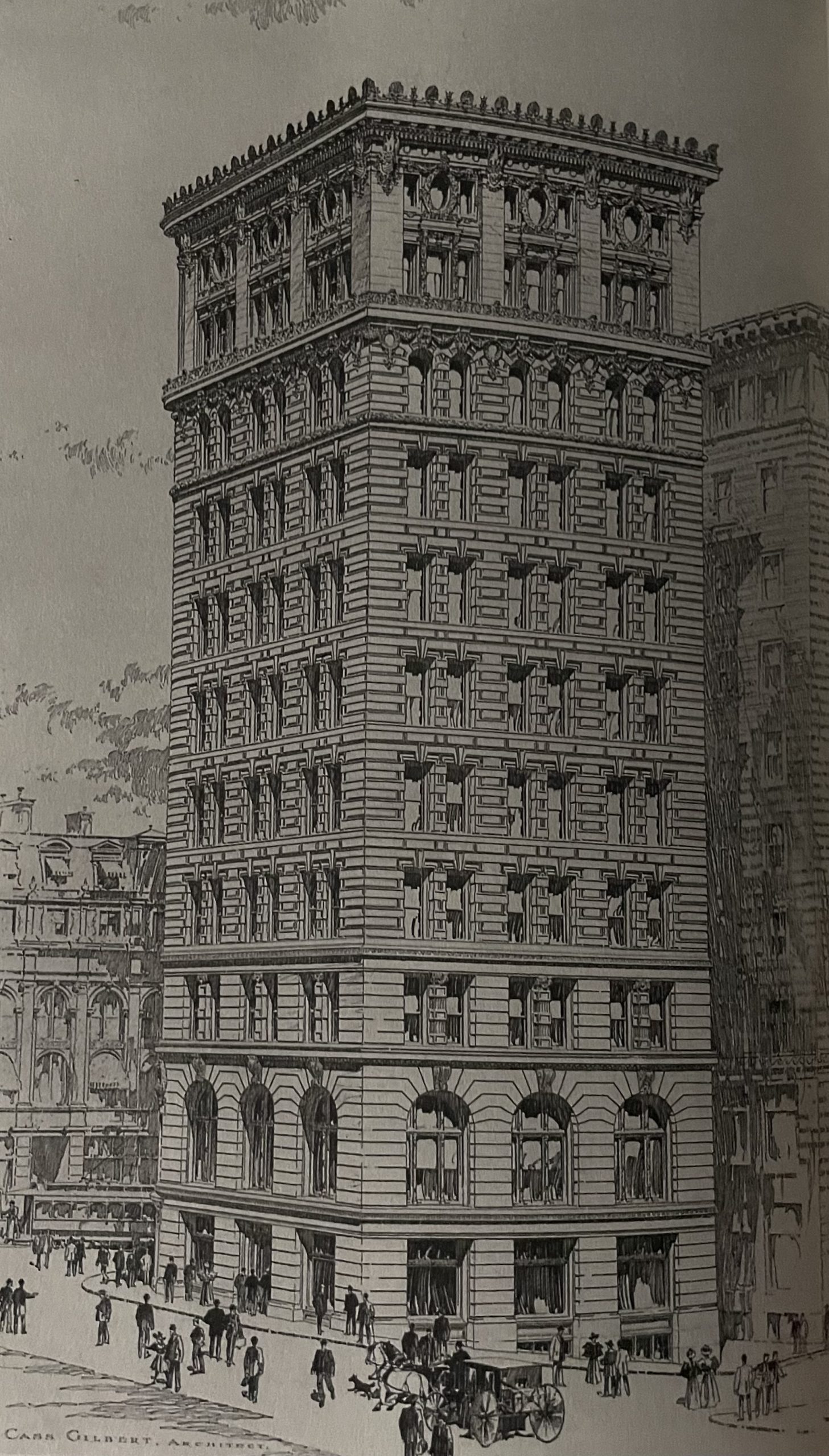 Figure 2. The Brazer Building in Boston. Designed by Cass Gilbert and completed in 1897.
