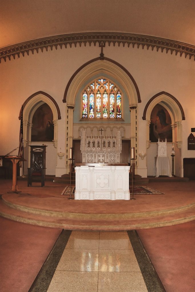 wide view of altar