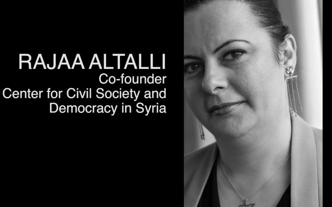 Civil rights activist Rajaa Altalli from Syria visits the School of Diplomacy, Seton Hall University