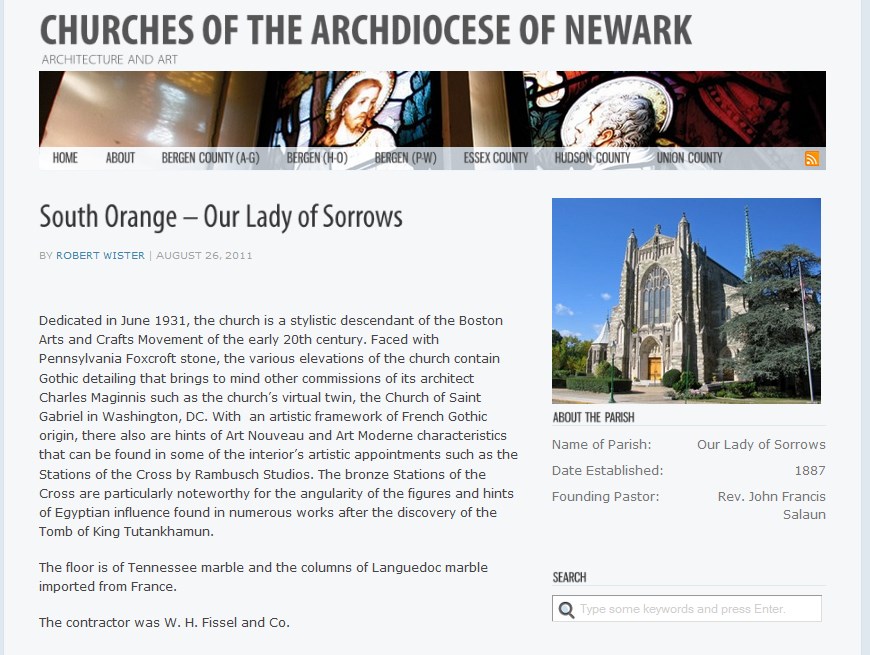 Churches of the Archdiocese of Newark