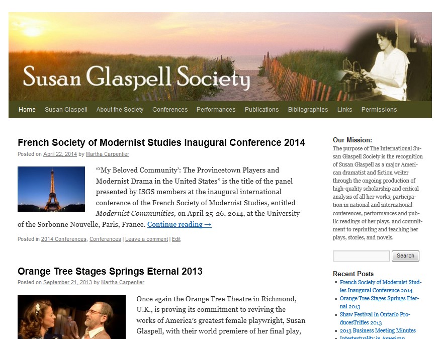 The International Susan Glaspell Society
