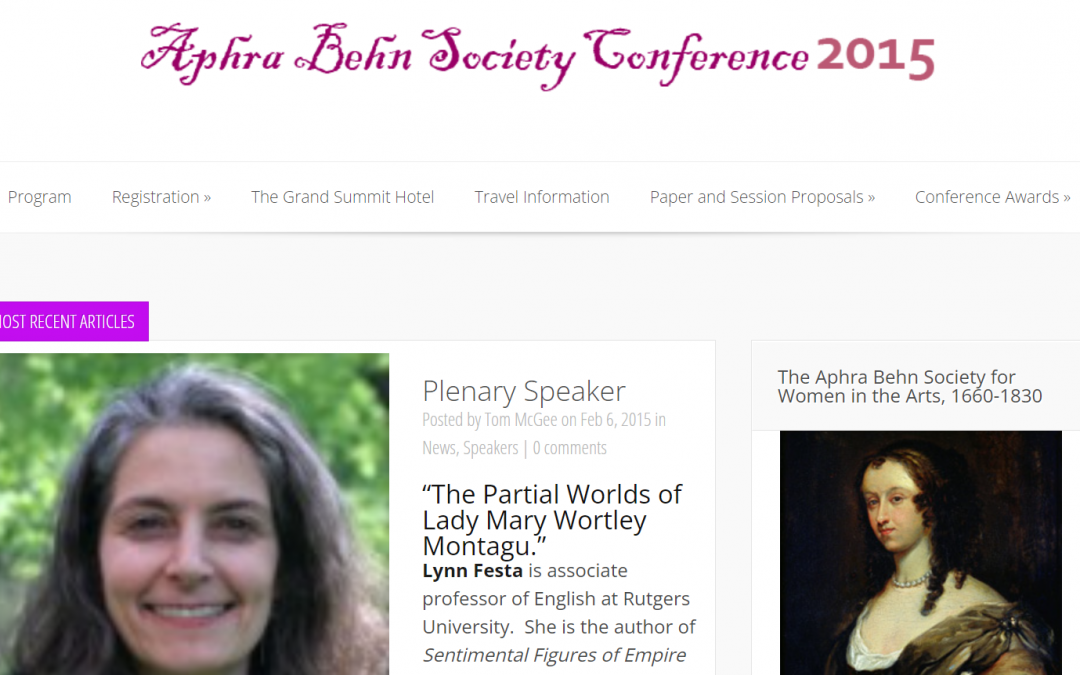 The Aphra Behn Society
