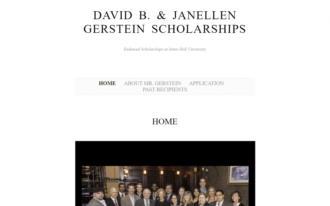 David B. & Janellen Gerstein Scholarships