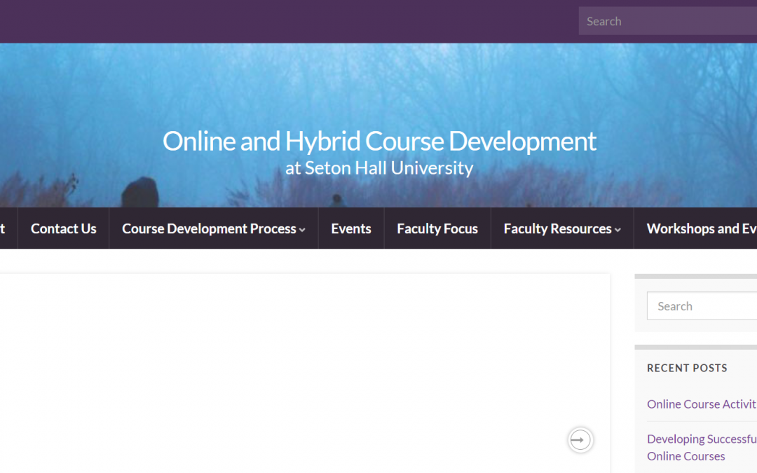 Online and Hybrid Course Development