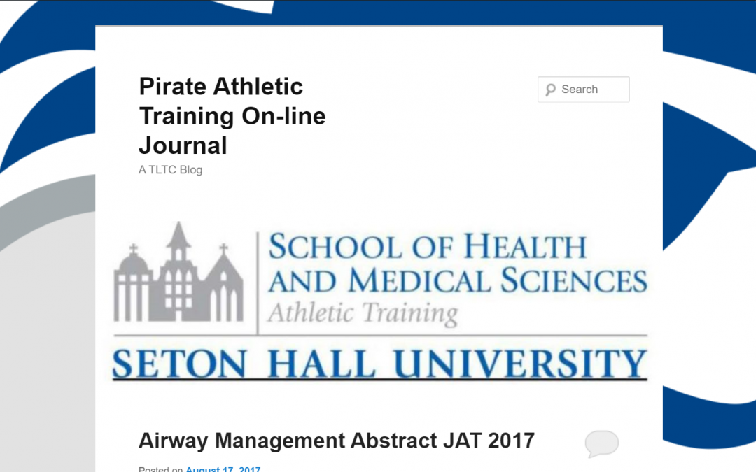 Pirate Athletic Training On-line Journal