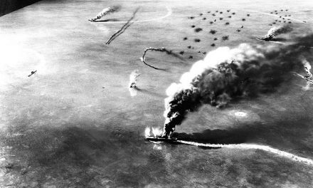 U.S. scores first major victory against Japanese at Midway