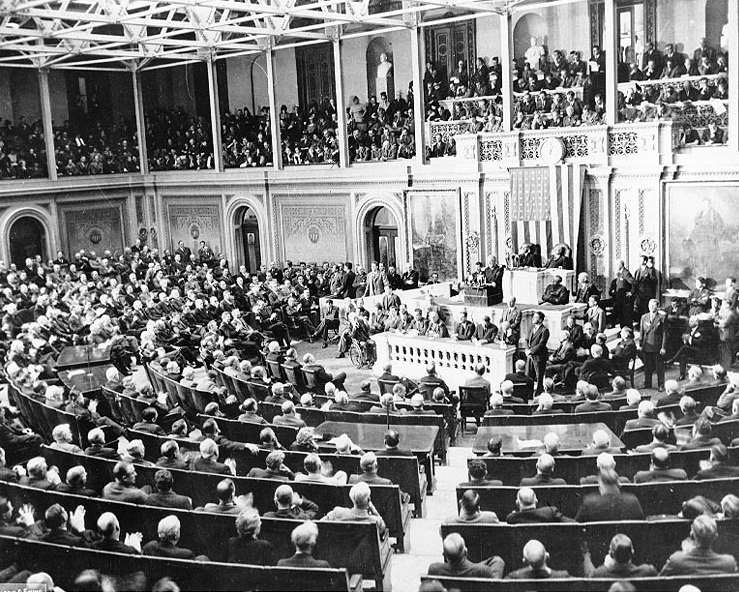 House Votes Largest Appropriation Bill in History for War Efforts