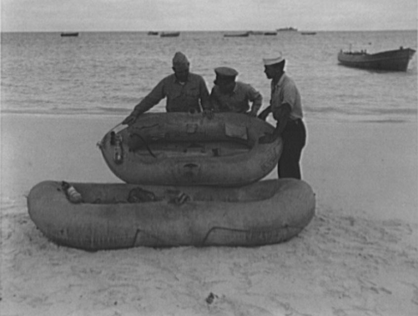 Airmen rescued after three weeks at sea